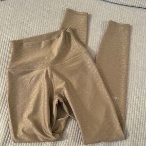 Alo Yoga Beige Patterned Leggings